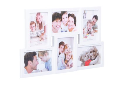 PF0010 RAMĂ PENTRU 6 FOTOGRAFII (ALBĂ)