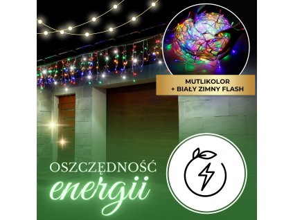 CL0519 PERDEA ŢURŢURI FLASH 500 LED