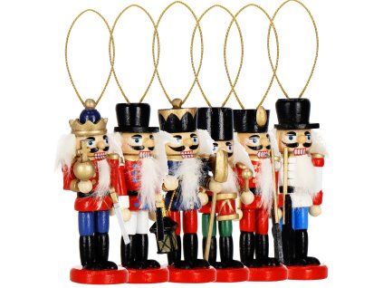 CA1107 DECORAȚIUNE DE CRĂCIUN SPĂRGĂTORUL DE NUCI 8 CM 6 BUC.