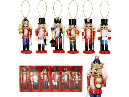 CA1107 DECORAȚIUNE DE CRĂCIUN SPĂRGĂTORUL DE NUCI 8 CM 6 BUC.