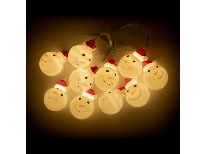 Iluminare de Crăciun pe baterii oameni de zăpadă