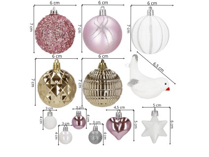 111152 ca1161 bombki choinkowe 38 szt M0