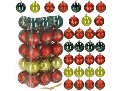 CA1134 BILE DE CRĂCIUN 6 CM 30 BUC.