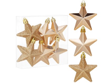 93418 ca1149 ozdoby choinkowe gwiazdki 6 szt M0