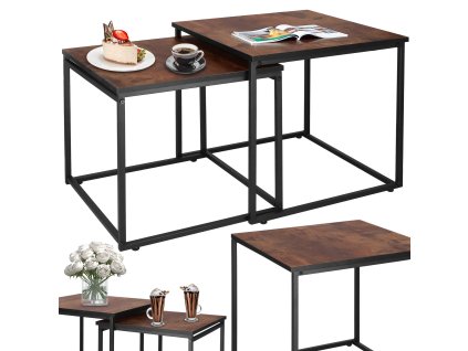 145220 hf0024 stoliki kawowe 50 x 50 x 50 cm 45 x 45 x 45 cm M0