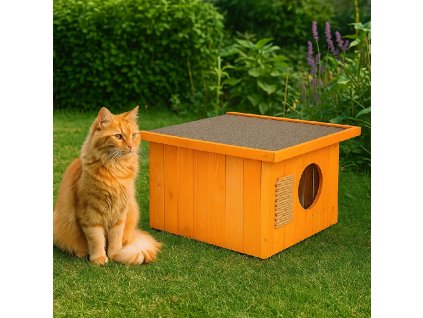 CH001 TK Cușcă pentru pisici teak