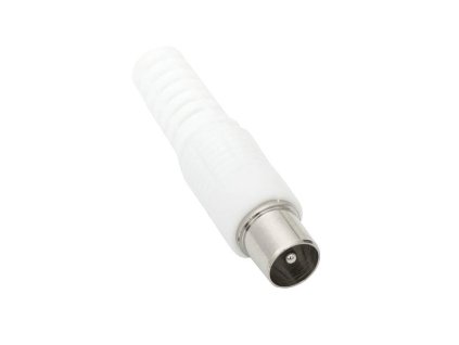 Conector de antenă alb drept extins