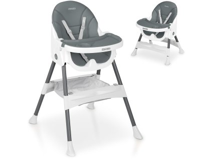 Scaun de hrănire Ricokids Mani gri