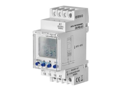 Temporizator digital pe șină DIN OR-PRE-433
