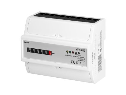 Indicator analogic de energie trifazic, 100A, 7 module, DIN TH-35mm