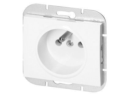 Priză încastrată simplă 2P+E Onix, 16A, 250V, PT-16O, albă