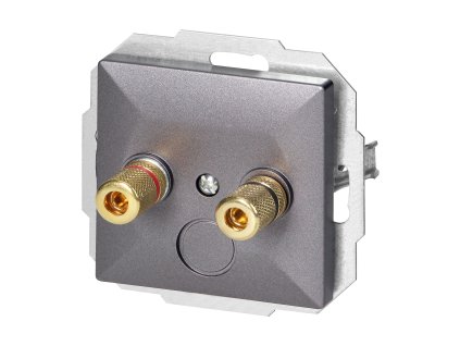 Priză pentru difuzor Pearl, PT-2PG, antracit