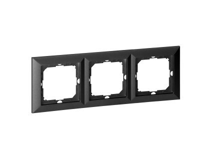 Ramă triplă Pearl, Ra-3P, negru