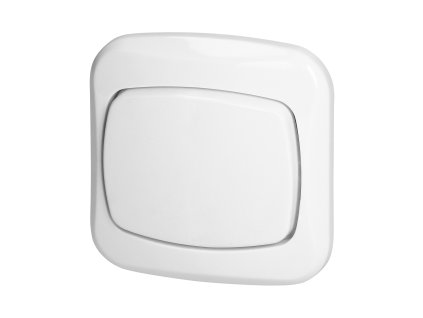 Comutator încastrat trei căi, 10A, 250V, ATUT, alb