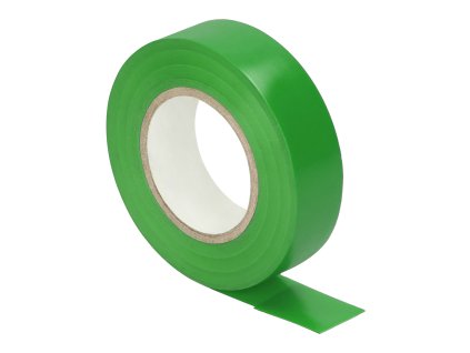 Set de bandă izolatoare, ignifugă, verde, lățime 19mm, grosime 0.13mm, lungime 20m, 10 bucăți