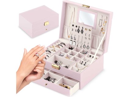 Cutie de bijuterii MS-709 - roz