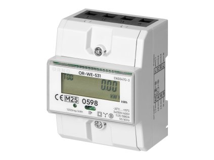 Contor de energie trifazat cu MID, 80A, 4,3 module, DIN TH-35mm