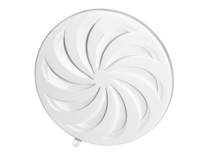 Grilaj de ventilație rotund cu lacăt Ø80-150, alb