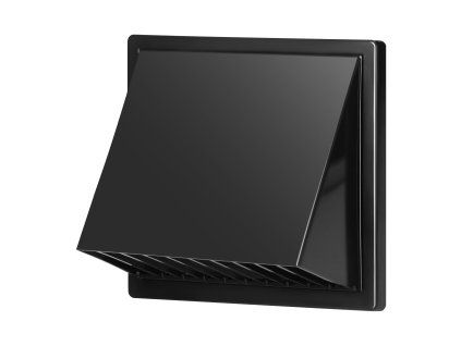 Grilaj de ventilație cu capotă Ø125, grafit