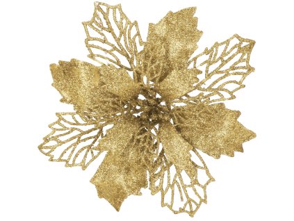 CA0805 DECORAȚIUNE DE CRĂCIUN "POINSETTIA" 16 CM