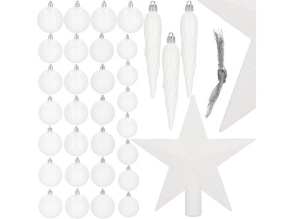 CA1143 SET DECORAȚIUNI POM DE CRĂCIUN 33 BUC.