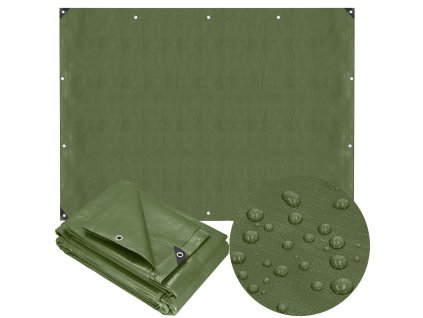 GA2131 PRELATĂ 4 X 5 M VERDE ÎNCHIS ARGINTIE