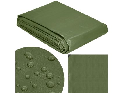 44330 ga2135 plandeka 3 x 3 m ciemnozielona srebrna M0