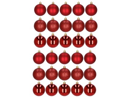 CA0006 GLOBURI PENTRU BRAD DE CRĂCIUN 6 CM 30 BUC.