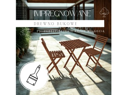 BS001DB SET BALCON DIN LEMN