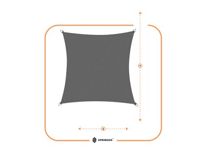 SN0054 UMBRELĂ DE SOARE 4 X 4 M GRI ÎNCHIS