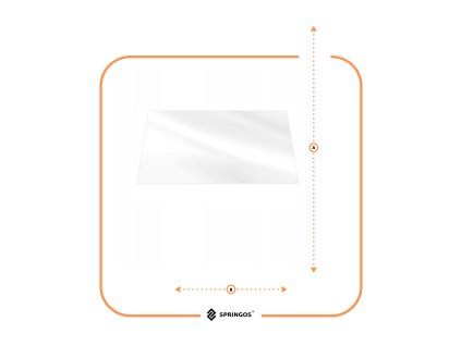 FM0037 COVOR TRANSPARENT PODEA 100 CM X 140 CM X 0,5 MM