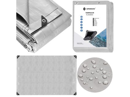 186270 ga2186 plandeka 6 x 8 m szaro czarna M0