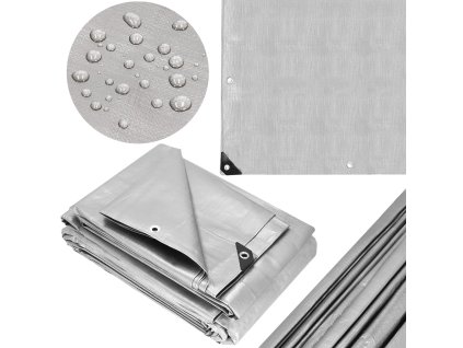 186444 ga2188 plandeka 3 x 4 m szaro czarna M0