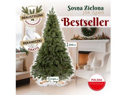 191147 ct0253 sosna zielona premium 210 cm M0