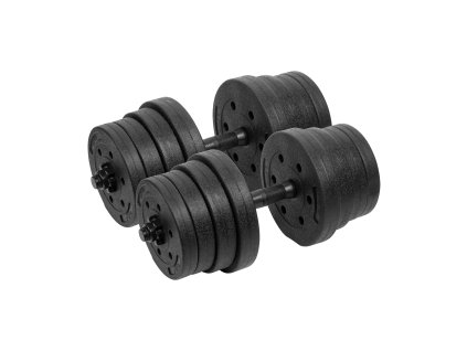 Gantere bituminoase reglabile 2x15kg REBEL ACTIVE