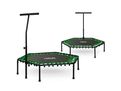 Trambulină de sărituri 127 cm hexagonală verde