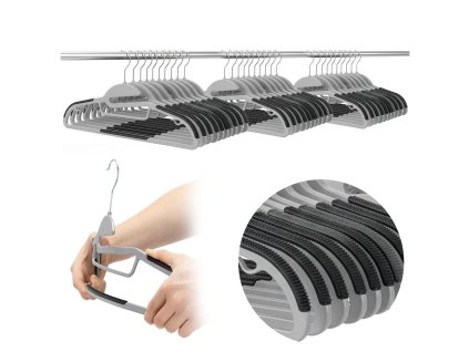 198874 hg0081 wieszaki antyposlizgowe 30 szt M0