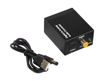 Convertor optic TOSLINK la 2xRCA DAC