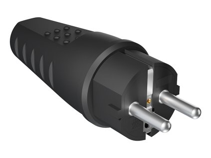 Priză din cauciuc negru cu protecție IP44