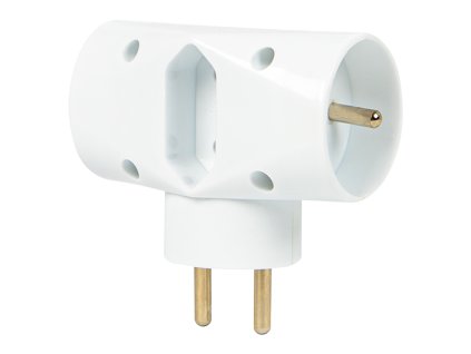 Distribuitor de prize cu 3 prize cu împământare