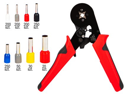 Clește de sertizare pentru manșoane YAC-8 + set de conectori