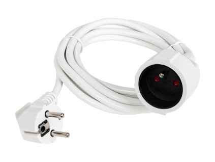 Prelungitor rețea PR-160 1-Priză cu împământare 3m alb 3x1,5mm