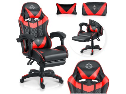 Scaun de gaming Sofotel Draknor II negru-roșu