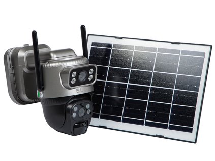 Cameră BLOW WiFi PTZ 4MP H-384 DualLens solară cu acumulator.