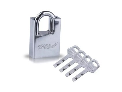 Lacăt cu bolt din fontă nichelată 60mm DEDRA 11U152