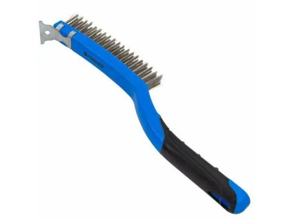 Perie metalică cu mânere din plastic