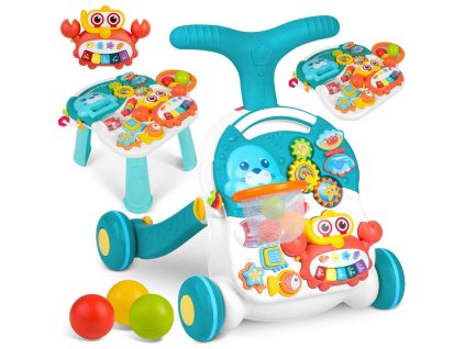 Măsuță interactivă pentru copii 2în1 RK-810 alb-albastru