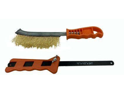 steel wire brush brass plated