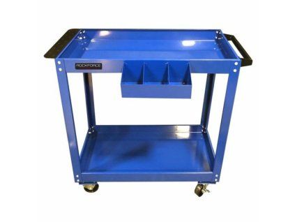 2 shelf tool trolley with organiser
