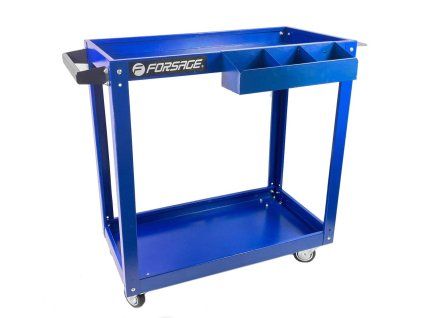 2 shelf tool trolley with organiser